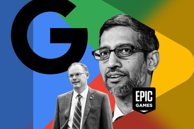 Epic Games CEO, Tim Sweeney and Google CEO, Sundar Pichai